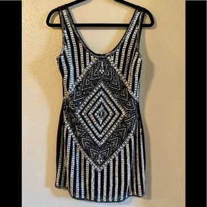 Embellished black dress